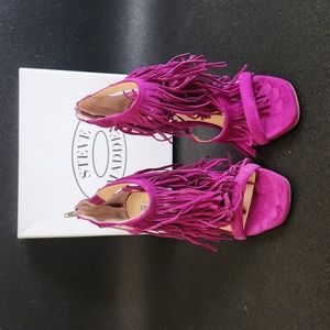 Steve Madden purple Suede Fringly